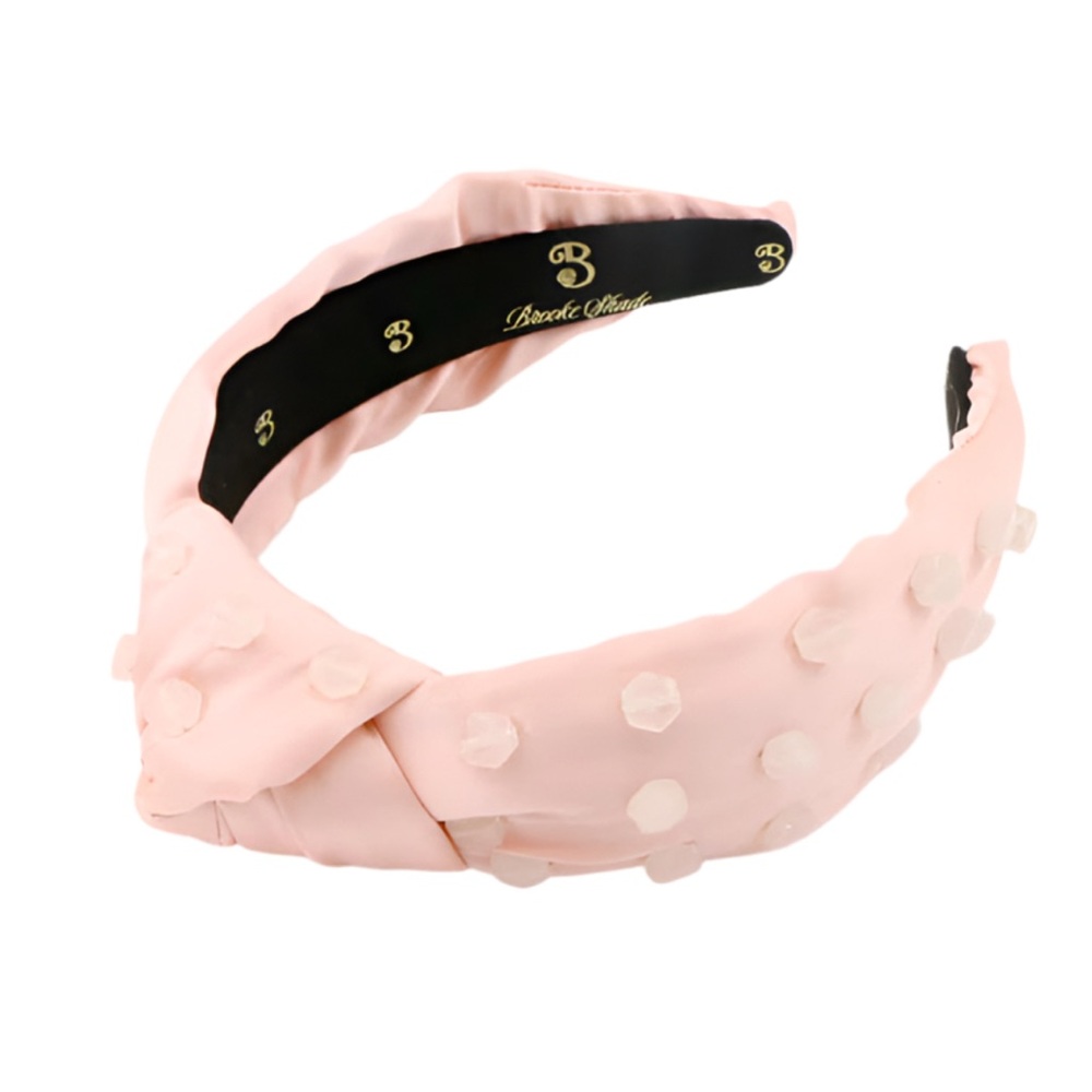 102. LUXURY 100% Silk & Rose Quarts Faceted Brooke Shade Designer Topknot